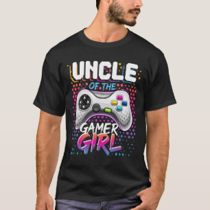 Onkel des Gamer Girl Matching Video Game Birthd T-Shirt