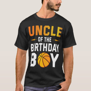 Onkel des Geburtstags Basketball Player Boy Happy T-Shirt