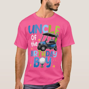 Onkel des Geburtstags Boy Golf Themed Par T-Shirt