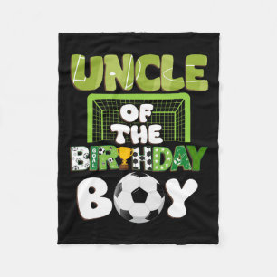 Onkel des Geburtstags Boy Soccer Family Party Deko Fleecedecke