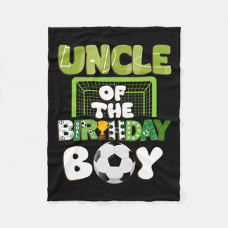 Onkel des Geburtstags Boy Soccer Family Party Deko Fleecedecke