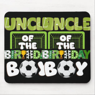 Onkel des Geburtstags Boy Soccer Family Party Deko Mousepad