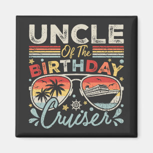 Onkel des Geburtstags Cruiser Vacation Square Magnet