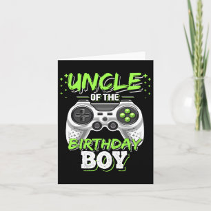 Onkel des Geburtstags Junge Matching Video Game Bi Karte