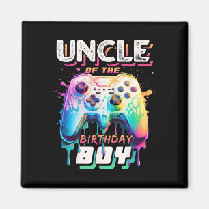 Onkel des Geburtstags Junge Matching Video Game Bi Magnet