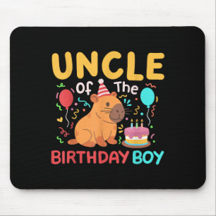 Onkel des Geburtstags Junge Niedliche Capybara Kin Mousepad