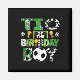 Onkel des Geburtstags-Soccer-Spielers am Spieltag Magnet