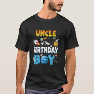 Onkel des Geburtstagsjungen Astronaut Familie Welt T-Shirt