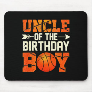 Onkel des Geburtstagsjungen Basketball Vater Dad F Mousepad
