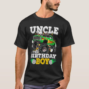 Onkel des Geburtstagsjungen Monsters Truck Geburts T-Shirt