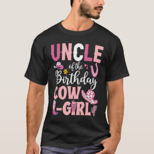 Onkel des Geburtstagskuhmädchens Rodeo Party b Tag T-Shirt
