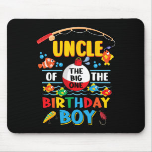 Onkel des großen einen Angelns 1. Geburtstag Ofish Mousepad