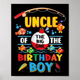 Onkel des großen Fischfangs 1. Geburtstag Ofischal Poster