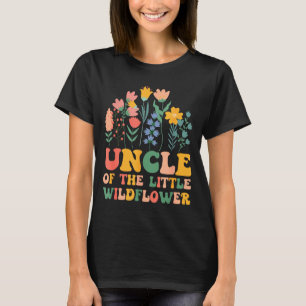Onkel des kleinen Wildblumen-Babys zum Geburtstag T-Shirt