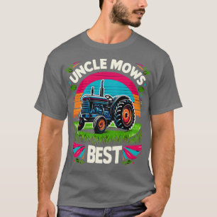 Onkel des Mannes mäht den besten Rasen e Papa mäht T-Shirt