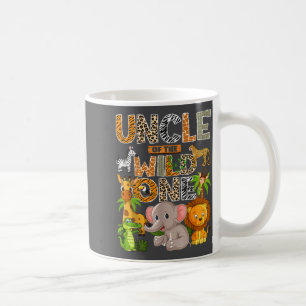 Onkel des wilden Jungen 1. Geburtstagsjunge Safari Kaffeetasse