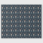 Onkel Drossel Meyer: Blue Nutcracker Ballet Geschenkpapier (Flach)