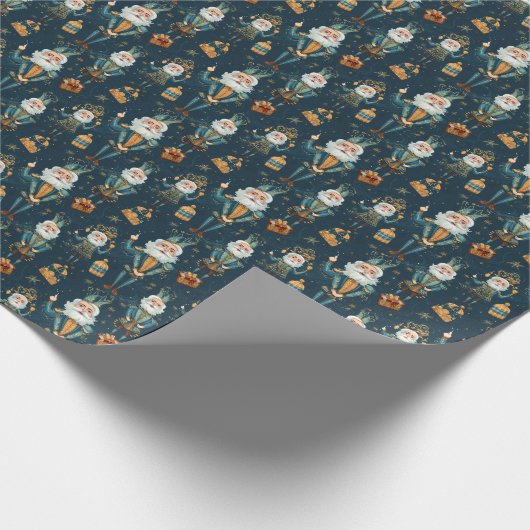 Onkel Drossel Meyer: Green Nutcracker Ballet Geschenkpapier (Ecke)