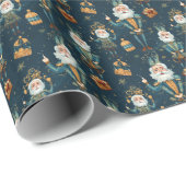 Onkel Drossel Meyer: Green Nutcracker Ballet Geschenkpapier (Rolleneckpunkt)