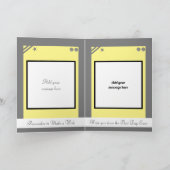 Onkel du bist der beste graugelbe Geburtstag Karte (Innenseite)