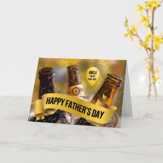 Onkel Eimer des getrübten Vaters Karte (Gelbe Blume)