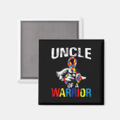 Onkel eines Kriegerautismus Magnet (Vorderseite/Rückseite)