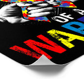 Onkel eines Kriegerautismus Poster (Ecke)