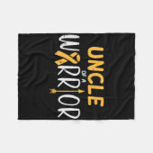 Onkel eines Kriegers Krebs im Kindesalter Fleecedecke (Vorderseite (Horizontal))