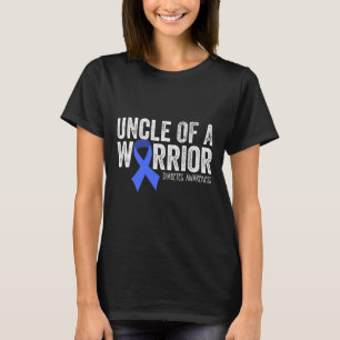 Onkel eines Kriegers T1D Kind Diabetiker blauer Sc T-Shirt