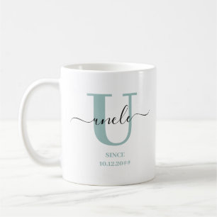 Onkel Elegant Script Monogram Kaffeetasse