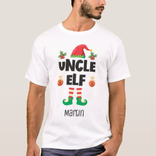 Onkel elf Familie passend Weihnachtsausstattungsna T-Shirt