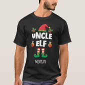 Onkel elf Familie passend Weihnachtsausstattungsna T-Shirt (Vorderseite)
