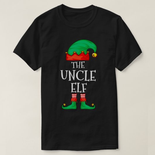 Onkel Elf Familie Weihnachten Der Onkel Elf Pajama T-Shirt (Design vorne)
