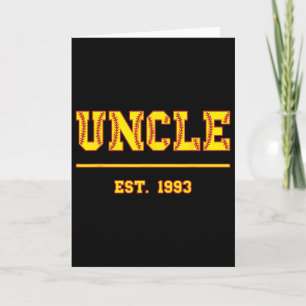Onkel Est. 1993 Lustig Sportjahr Gegründet Onkel Karte