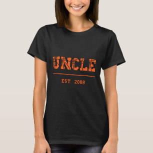 Onkel Est. 2008 Lustiges Sportjahr Gegründet Onkel T-Shirt