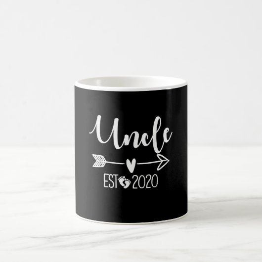 Onkel Est 2020 Herz Liebe Weihnachtsgeschenke Kaffeetasse (Mittel)