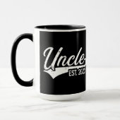 Onkel est. 2023 für die Ankündigung einer Schwange Tasse (Links)