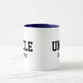 "Onkel - est. Datum" Neues Geschenk Tasse (Zentrum)