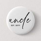 Onkel Establishment Elegant Typografy New Oncle Button (Vorderseite)