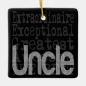 Onkel Extraordinaire Keramikornament (Vorderseite)