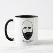 Onkel Face Sketch - Onkel Quote: Bester Onkel Ever Tasse (Links)