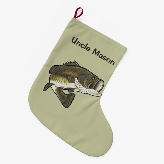 Onkel: Forellenbarsch Großer Weihnachtsstrumpf (Vorderansicht (hängend))