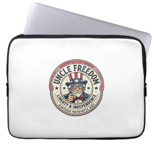 Onkel Freiheit Patriotischer Onkel Sam Gründungsch Laptopschutzhülle