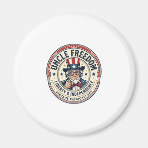Onkel Freiheit Patriotischer Onkel Sam Gründungsch Magnet