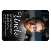 Onkel, Funcle-Definitions-Script-Foto-Spaß Magnet (Horizontal)