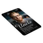 Onkel, Funcle-Definitions-Script-Foto-Spaß Magnet (Rechte Seite)
