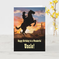 Onkel Geburtstag Country Western Cowboy Pferd