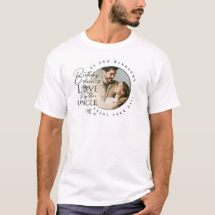 Onkel Geburtstags Minimalist Design T-Shirt