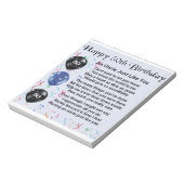 Onkel Gedicht - 50. Geburtstag Notizblock (Rotiert)