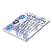 Onkel Gedicht - 60. Geburtstag Notizblock (Rotiert)